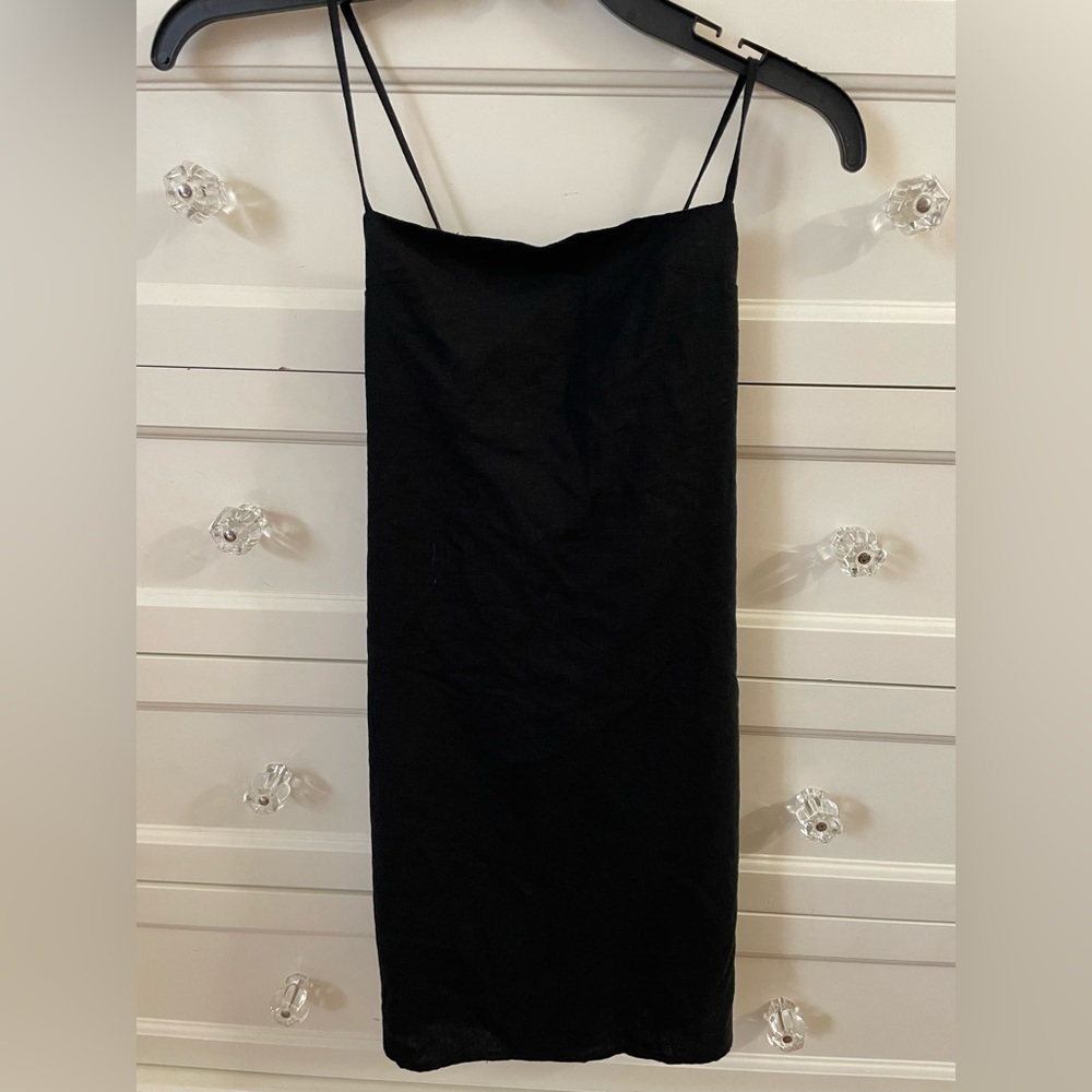 Forever 21 black mini halter dress